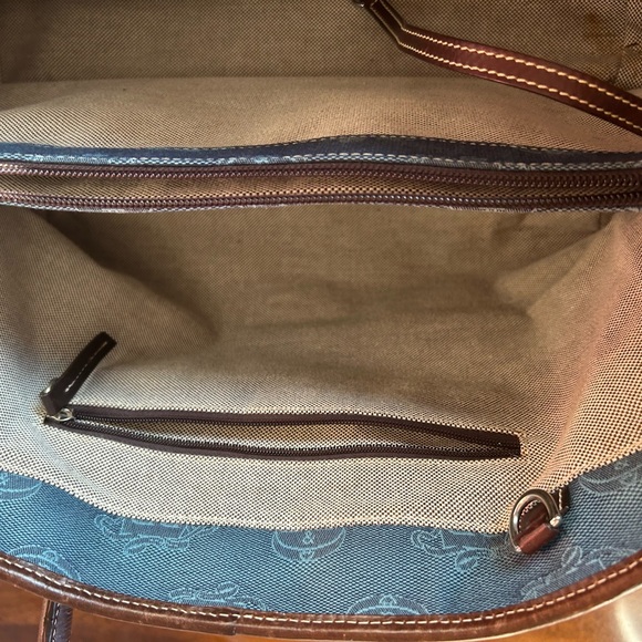 Dooney and Burke Denim & Brown Bag - Picture 10 of 16